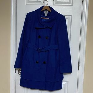 EUC Worthington Wool Coat in Navy Blue size Large